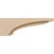 Ekena Millwork 5"W x 30"D x 10"H Thin Helena Rough Cedar Woodgrain TimberThane Corbel, Primed Tan CORUR05X30X10HELRCPR - alternate 6